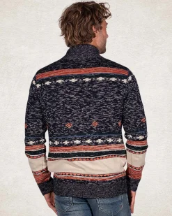 NZA New Zealand Auckland Gebreid vest met bruin grijs wit -