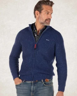 NZA New Zealand Auckland Gebreid vest van katoen en wol -