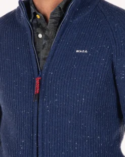 NZA New Zealand Auckland Gebreid vest van katoen en wol -