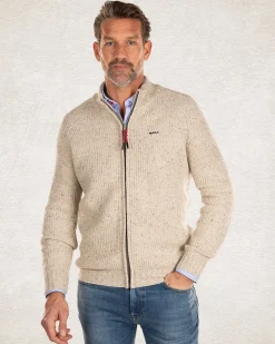 NZA New Zealand Auckland Gebreid vest van katoen en wol -