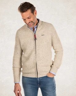 NZA New Zealand Auckland Gebreid vest van katoen en wol -