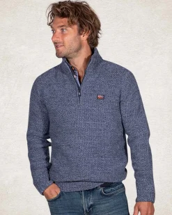 NZA New Zealand Auckland Gebreide effen trui met halve rits -