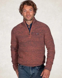 NZA New Zealand Auckland Gebreide effen trui met halve rits -