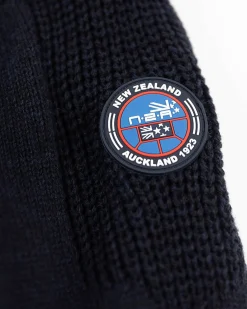 NZA New Zealand Auckland Gebreide trui met halve knoopssluiting -