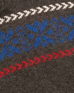 NZA New Zealand Auckland Gebreide trui met halve knoopssluiting -