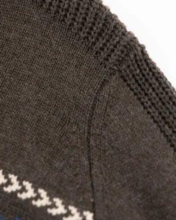 NZA New Zealand Auckland Gebreide trui met halve knoopssluiting -