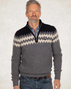 NZA New Zealand Auckland Gebreide trui met halve rits -