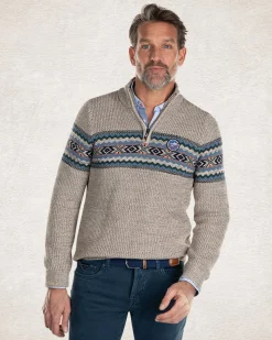NZA New Zealand Auckland Gebreide trui met halve ritssluiting -