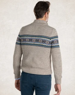 NZA New Zealand Auckland Gebreide trui met halve ritssluiting -