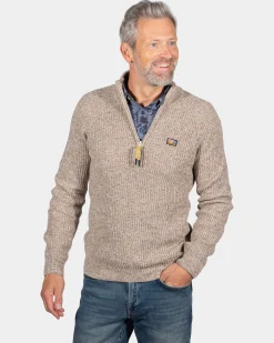 NZA New Zealand Auckland Gebreide trui met halve rits Drake -