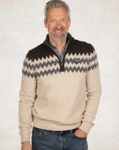 NZA New Zealand Auckland Gebreide trui met halve rits -