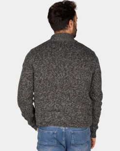 NZA New Zealand Auckland Gemêleerd grijs wollen vest -