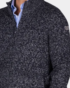 NZA New Zealand Auckland Gemêleerd navy wollen vest -