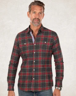 NZA New Zealand Auckland Geruit grijs rood overhemd -