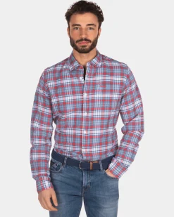 NZA New Zealand Auckland Geruit overhemd rood blauw wit -