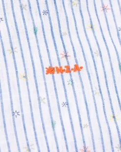 NZA New Zealand Auckland Gestreept linnen overhemd -