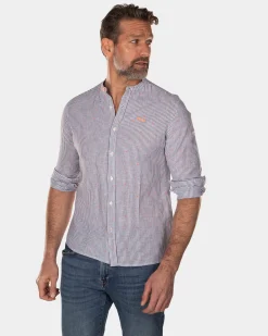 NZA New Zealand Auckland Gestreept overhemd zonder kraag -