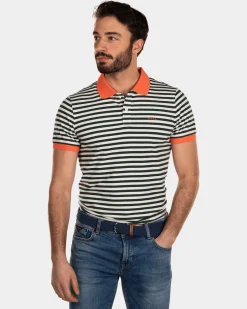 NZA New Zealand Auckland Gestreepte katoenen polo -