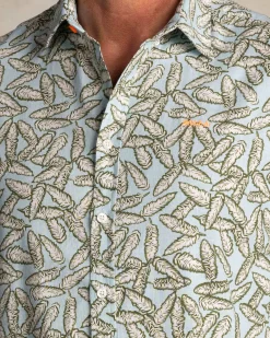 NZA New Zealand Auckland Grafisch geprint overhemd met groen en blauw