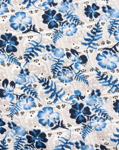 NZA New Zealand Auckland Grijs katoenen overhemd met print -