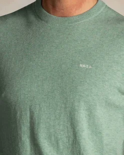 NZA New Zealand Auckland Groen katoenen gebreid T-shirt