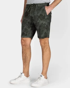 NZA New Zealand Auckland Groen short met bladprint