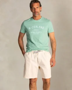 NZA New Zealand Auckland Groen t-shirt met NZA logo op de borst