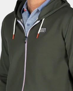 NZA New Zealand Auckland Groen vest met capuchon