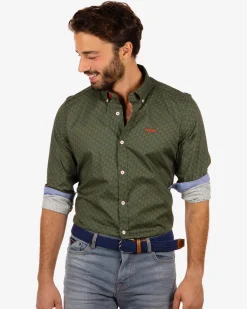 NZA New Zealand Auckland Groene blouse met lange mouw Roundabout -