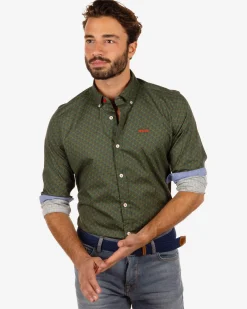 NZA New Zealand Auckland Groene blouse met lange mouw Roundabout -