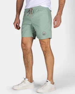 NZA New Zealand Auckland Groene effen zwembroek met lycra binnenbroek