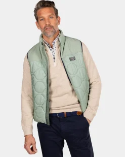 NZA New Zealand Auckland Groene gewatteerde bodywarmer -
