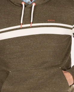 NZA New Zealand Auckland Groene hoodie met witte streep -