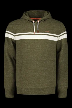 NZA New Zealand Auckland Groene hoodie met witte streep -