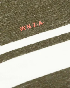 NZA New Zealand Auckland Groene hoodie met witte streep -