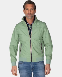 NZA New Zealand Auckland Groene katoenen bomber