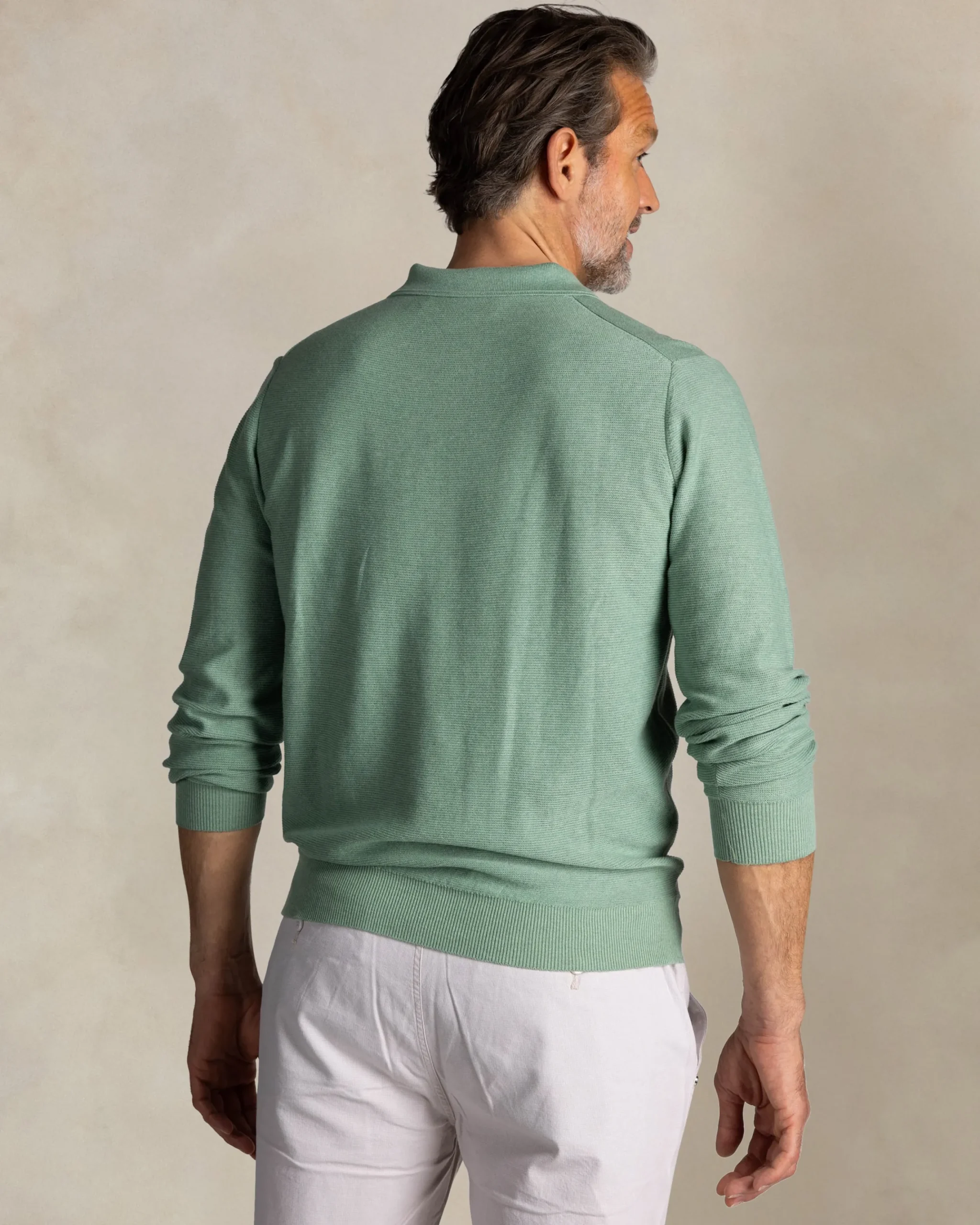 NZA New Zealand Auckland Groene katoenen rugbysweater