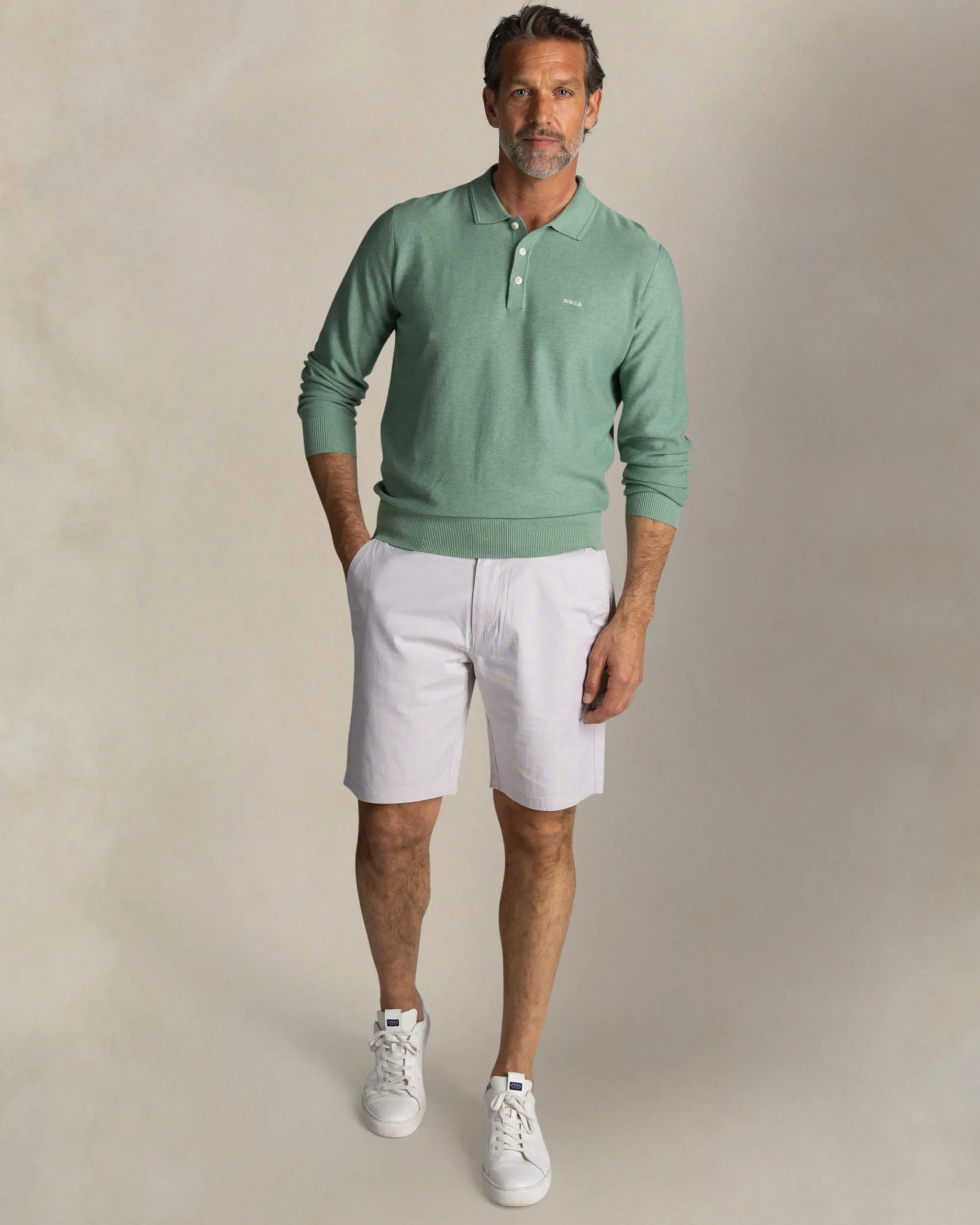 NZA New Zealand Auckland Groene katoenen rugbysweater