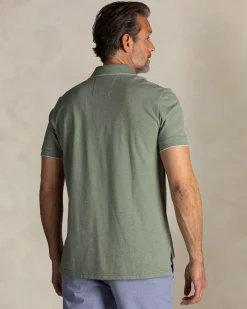 NZA New Zealand Auckland Groene katoenen stretch polo