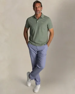 NZA New Zealand Auckland Groene katoenen stretch polo