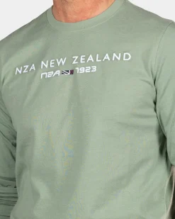 NZA New Zealand Auckland Groene longsleeve met ronde hals -