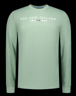 NZA New Zealand Auckland Groene longsleeve met ronde hals -