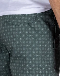 NZA New Zealand Auckland Groene zwembroek met print en lichtgele details