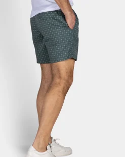 NZA New Zealand Auckland Groene zwembroek met print en lichtgele details