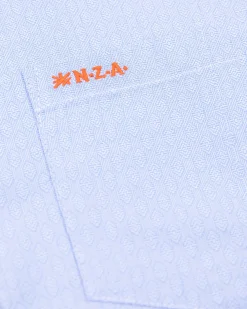 NZA New Zealand Auckland Katoenen blauw overhemd -