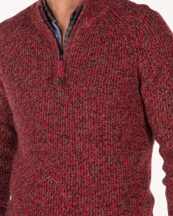 NZA New Zealand Auckland Katoenen effen trui met halve rits -