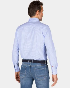 NZA New Zealand Auckland Katoenen lichtblauw overhemd -