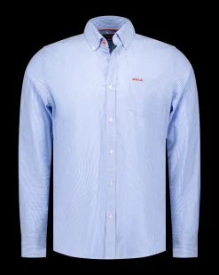 NZA New Zealand Auckland Katoenen lichtblauw overhemd -