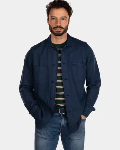 NZA New Zealand Auckland Katoenen linnen overshirt -