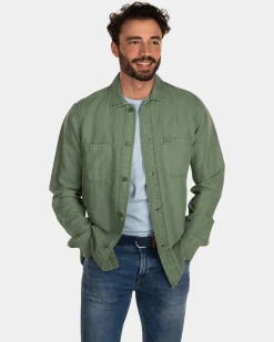 NZA New Zealand Auckland Katoenen linnen overshirt -